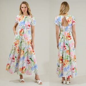 NWT Sugarlips Juliet Floral Garden Becca Tiered Maxi Dress Sz 1X